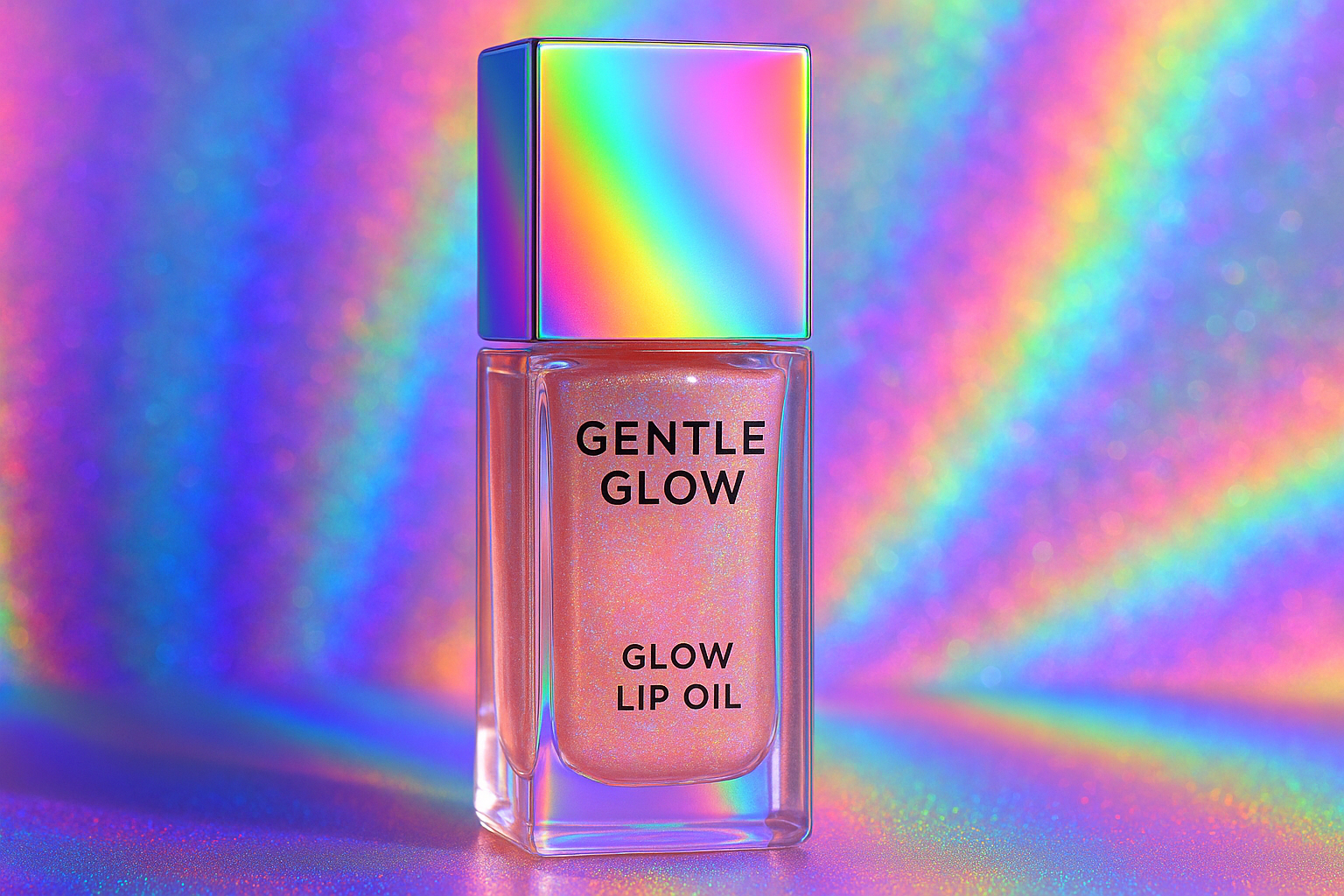 Glow Products with Holographic Rainbow Backgrounds - Set 2